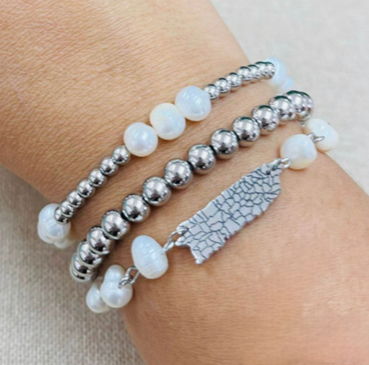 Luxe Set - Puerto Rico Caribbean Pearl (Silver)