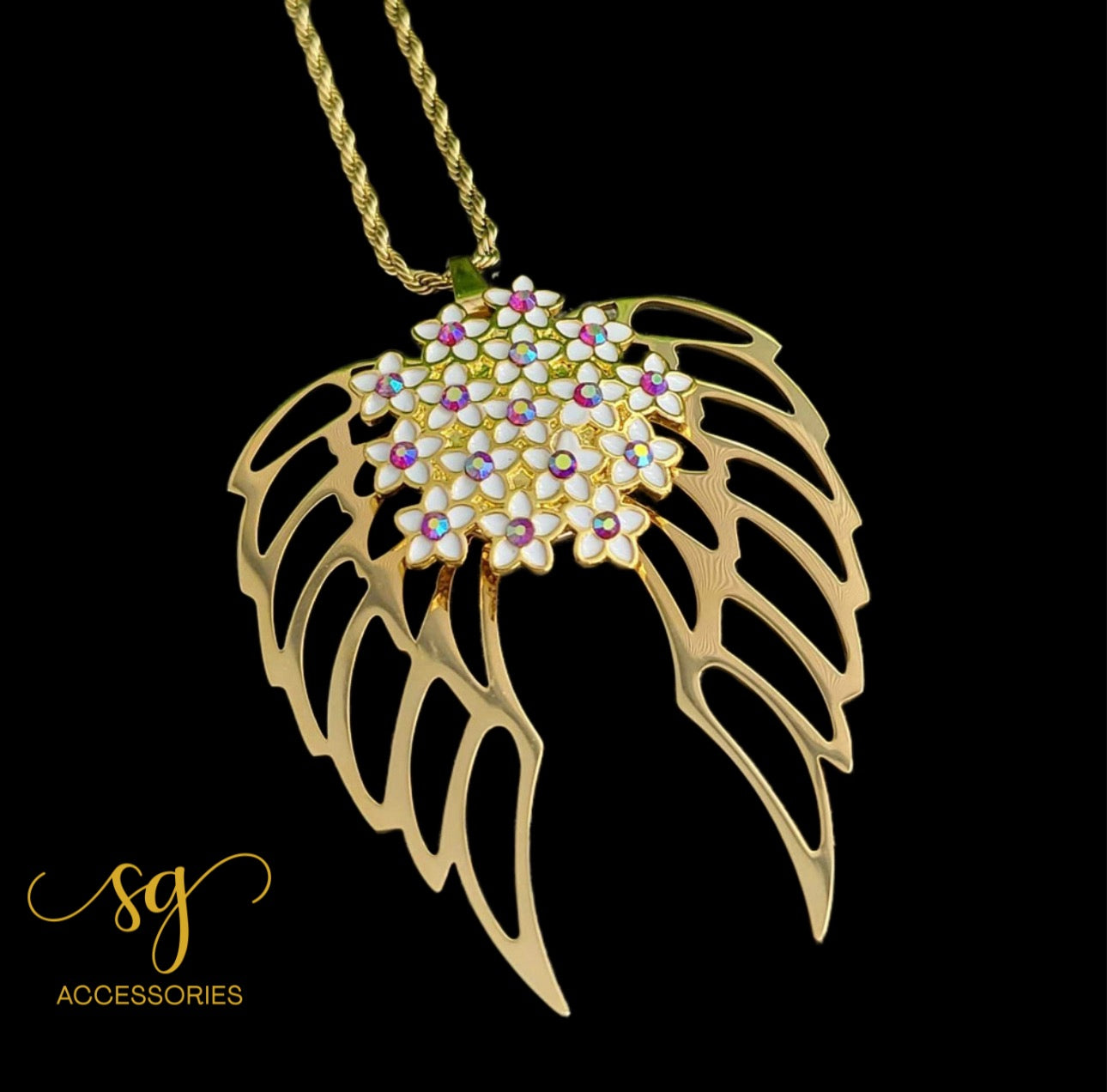 Luxe Angel Wings Pendant