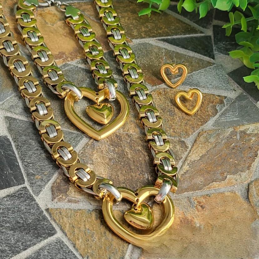 Stainless Steel Set - Love is Real (Gold)