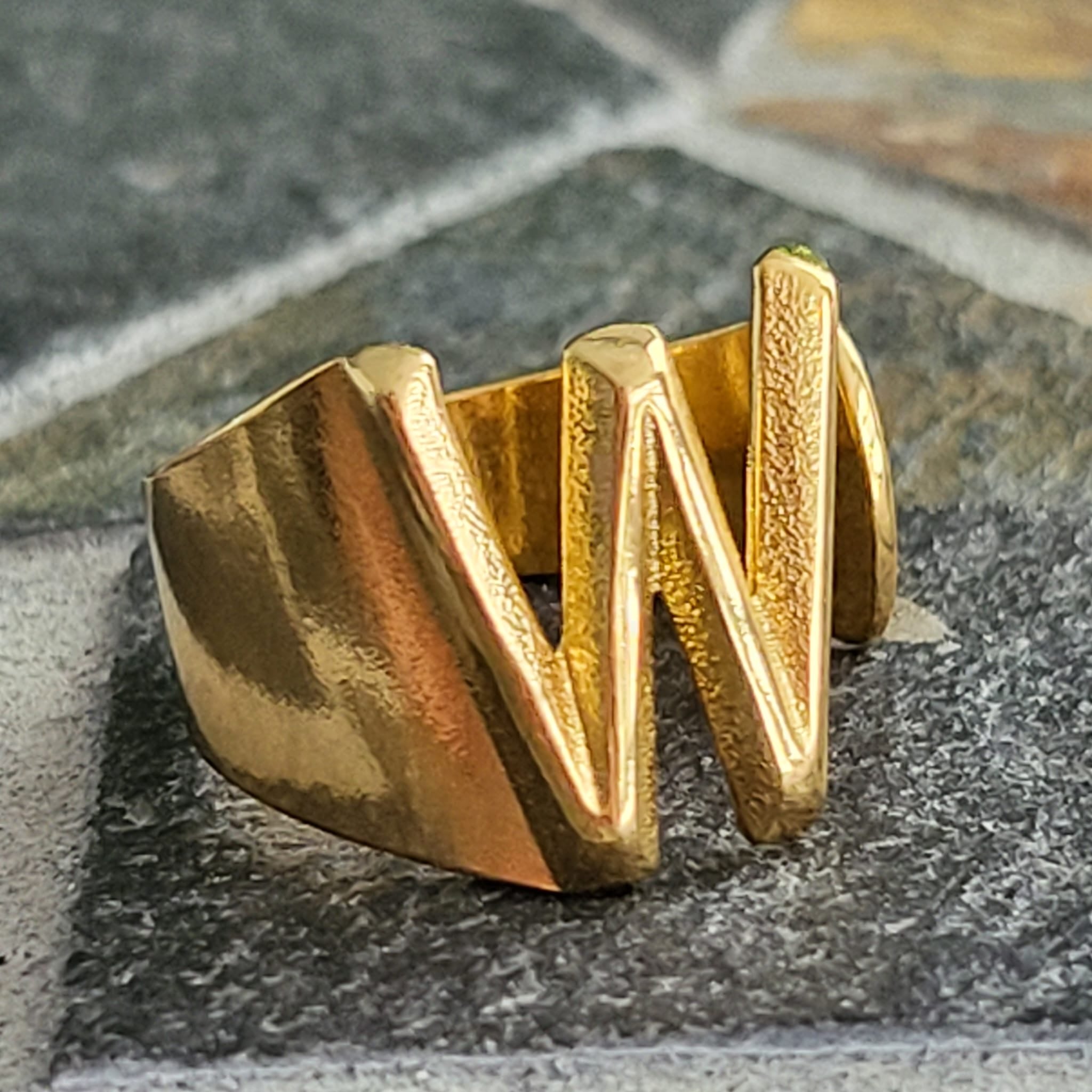 Luxe Ring - Initial- W