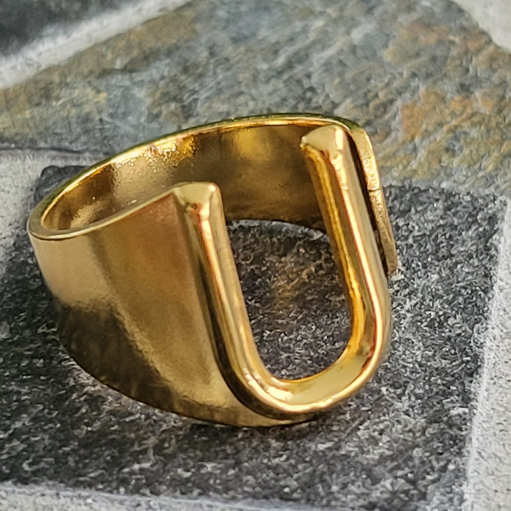Luxe Ring - Initial- U