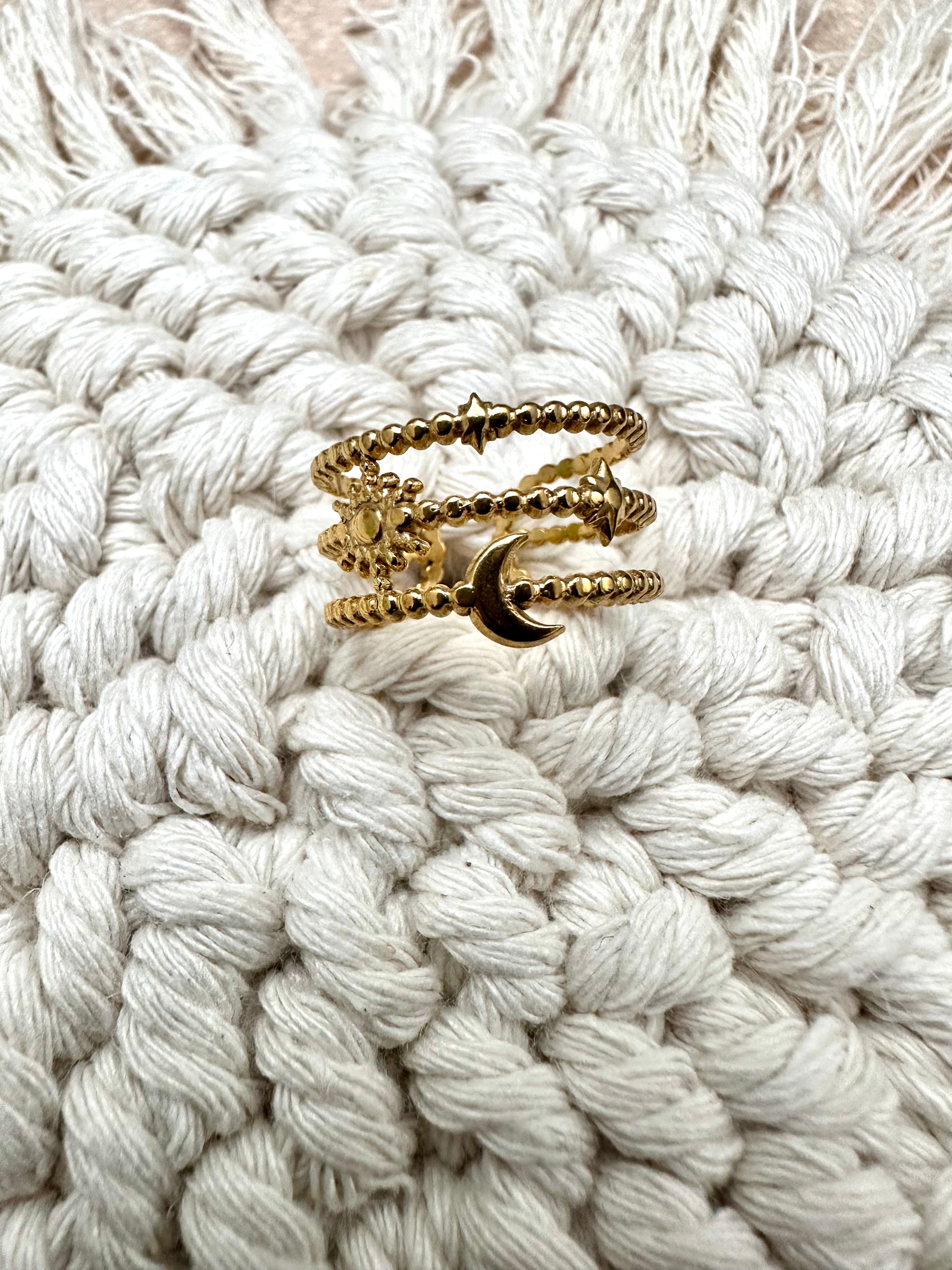 Sun, Moon and Stars Ring