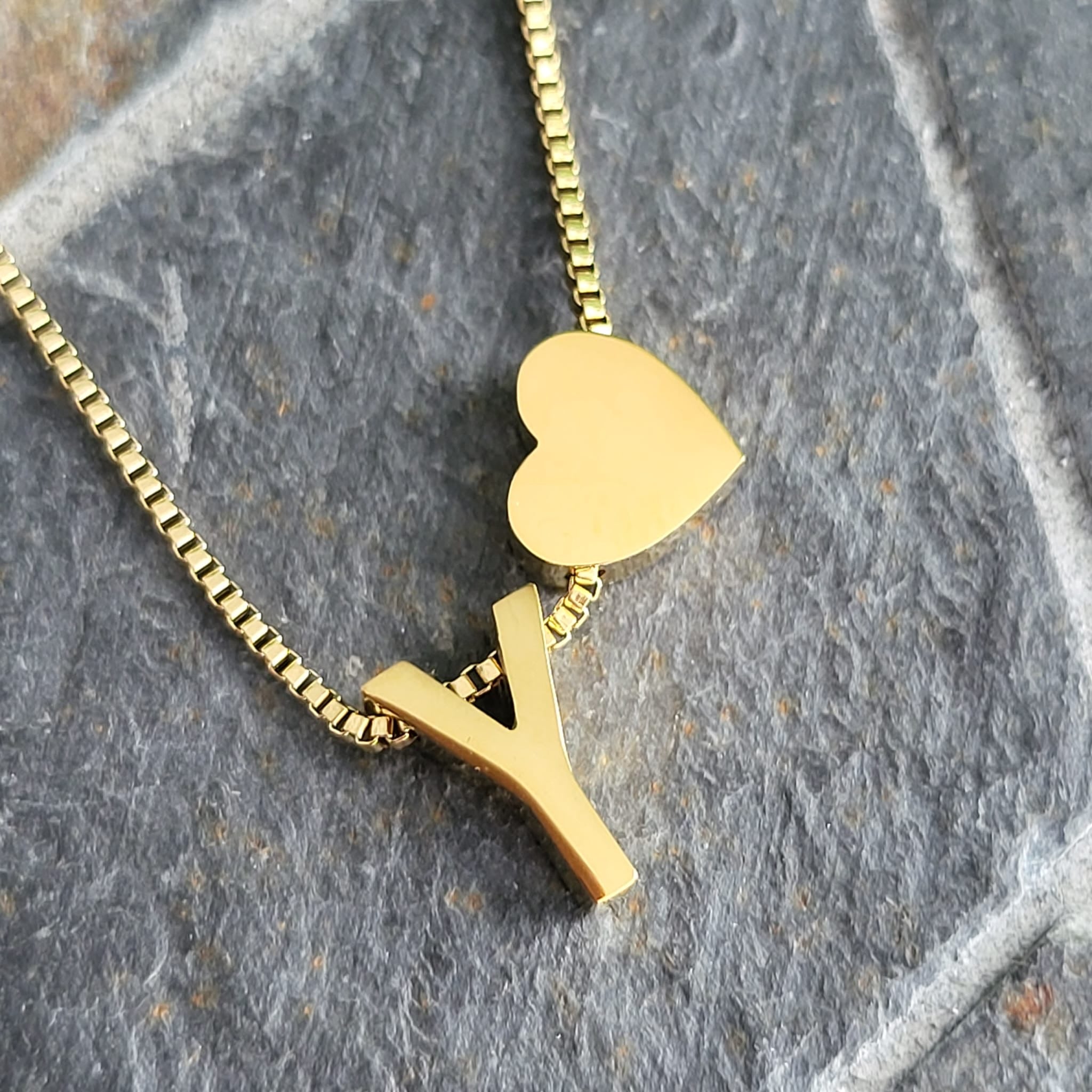 Necklace Initials Love - Y