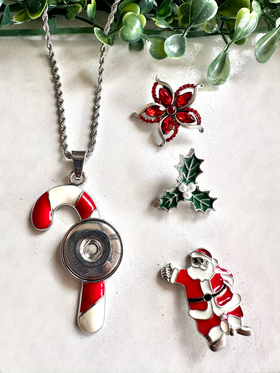Peppermint Candy Cane Pendant