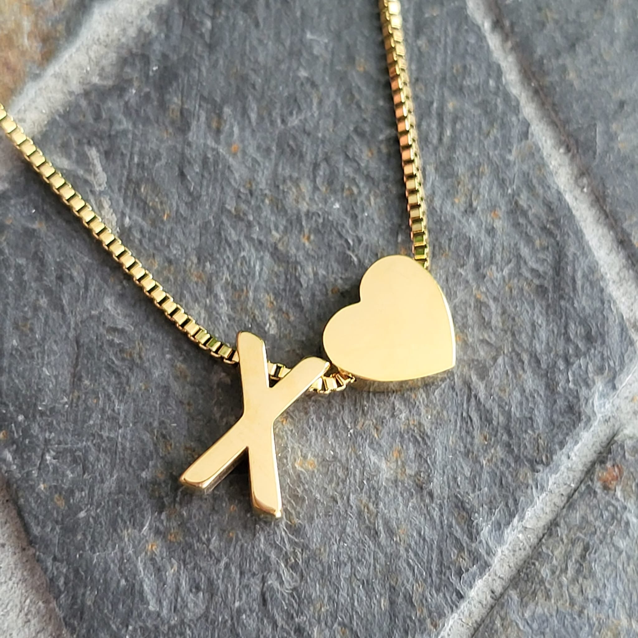 Necklace Initials Love - X