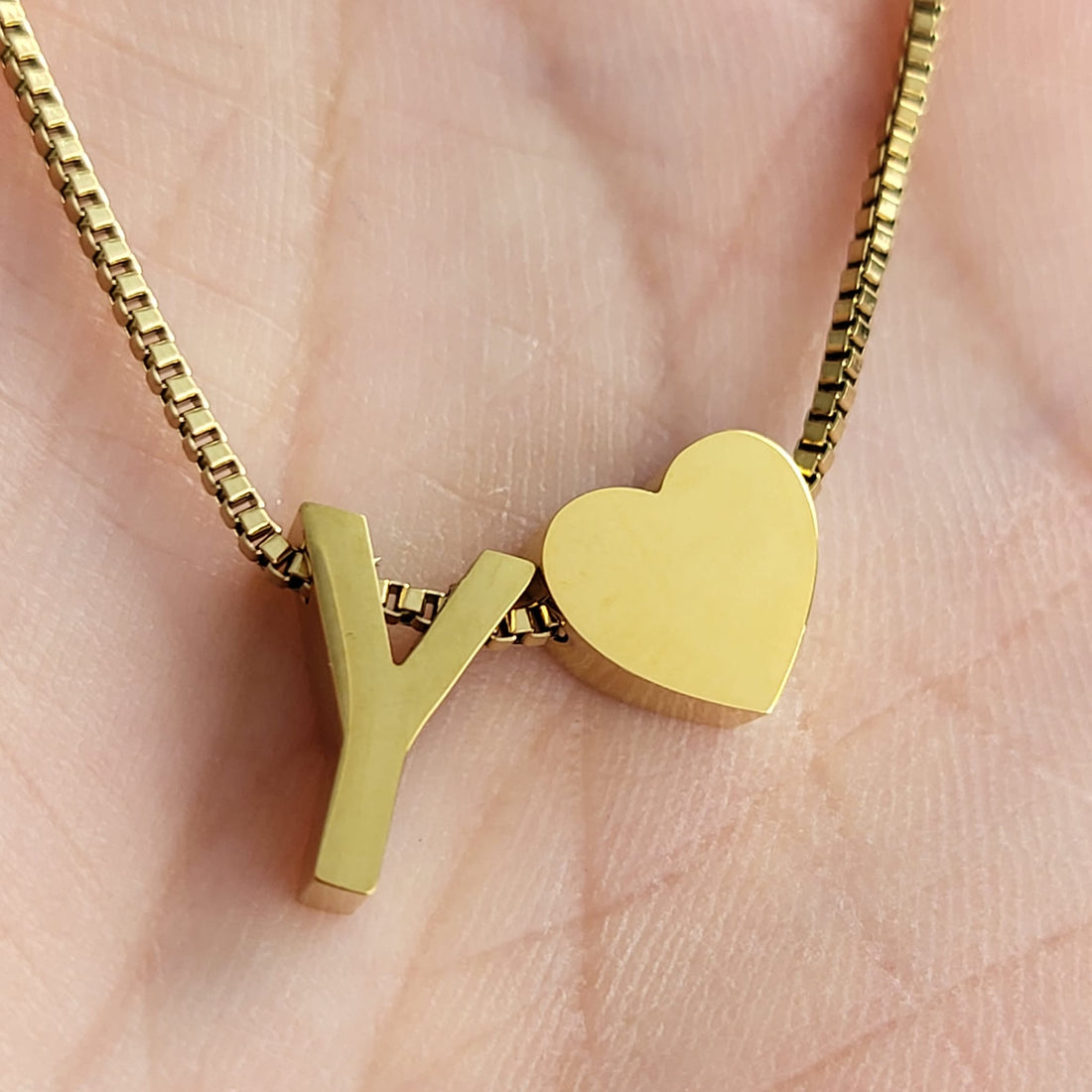 Necklace Initials Love - Y