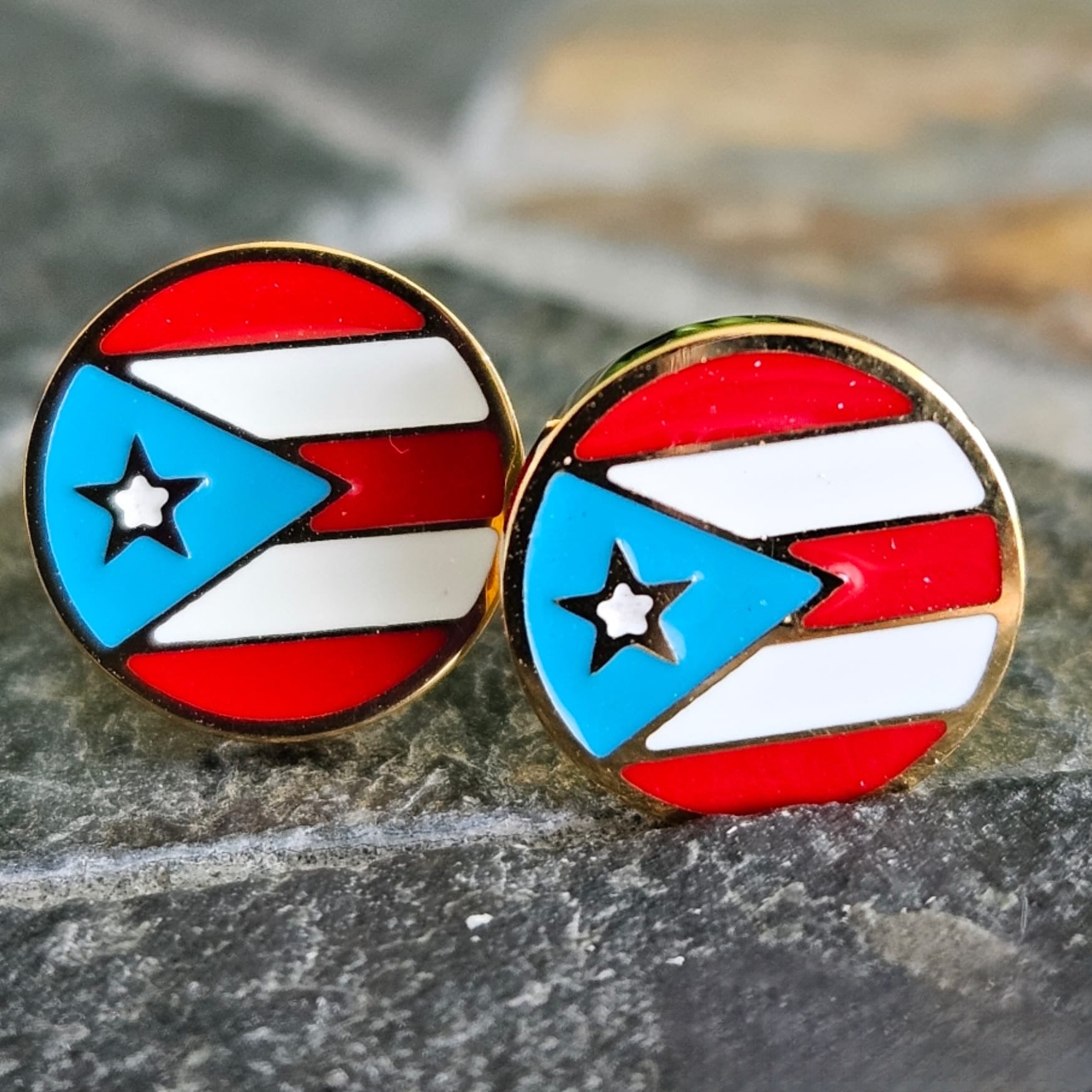 LUXE EARRINGS - PR FLAG (GOLD)