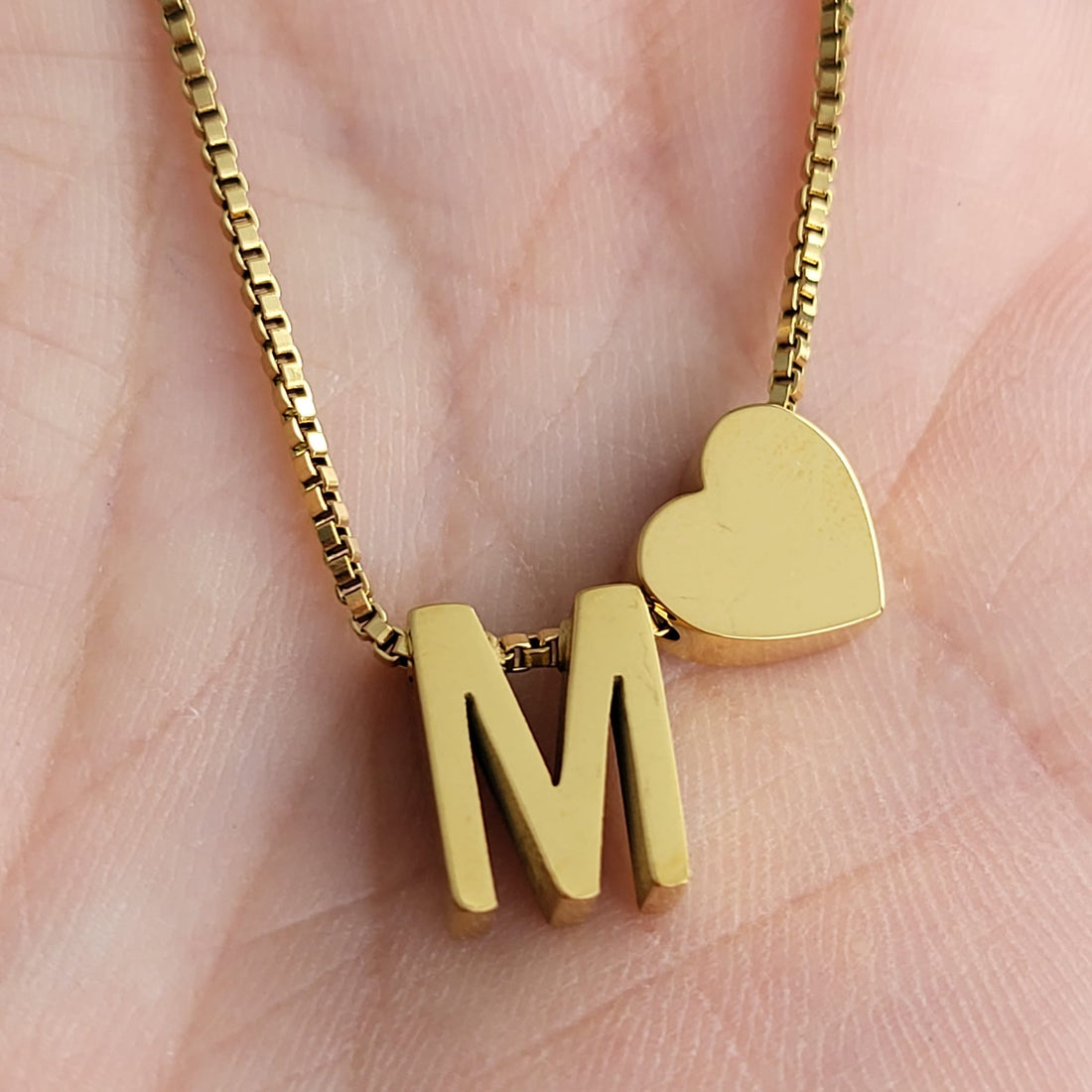 Necklace Initials Love - M