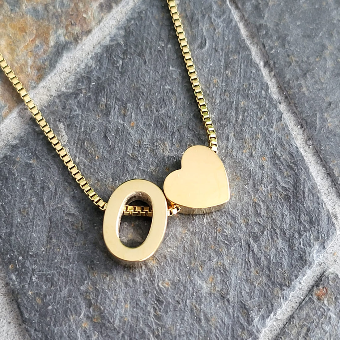 Necklace Initials Love - O