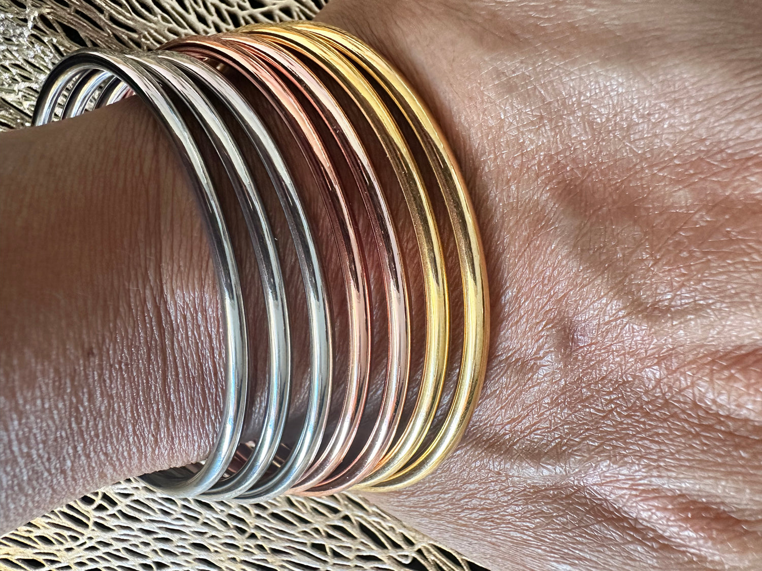 Set de Bangles - Tri - Color