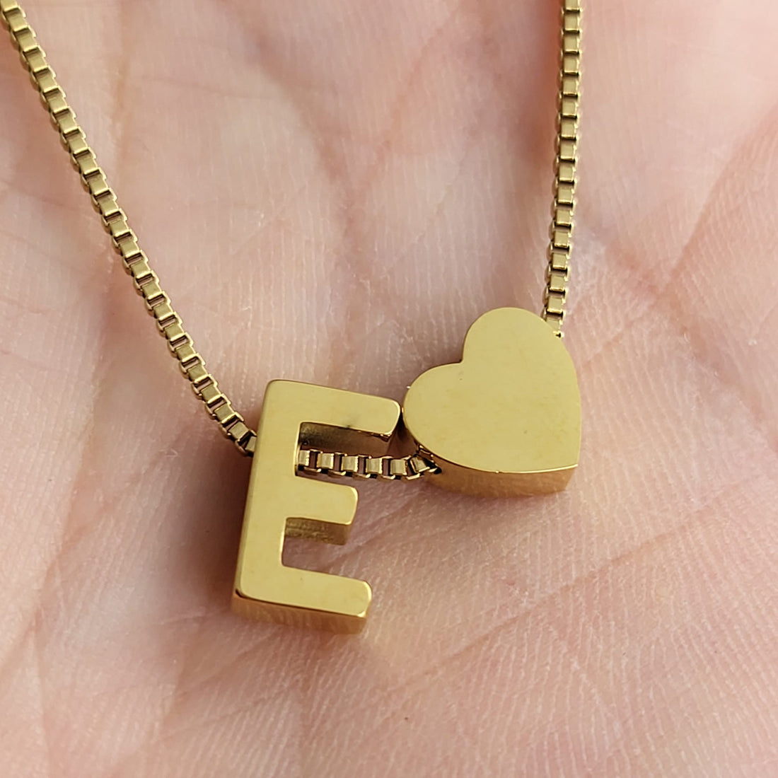 Necklace Initials Love - E