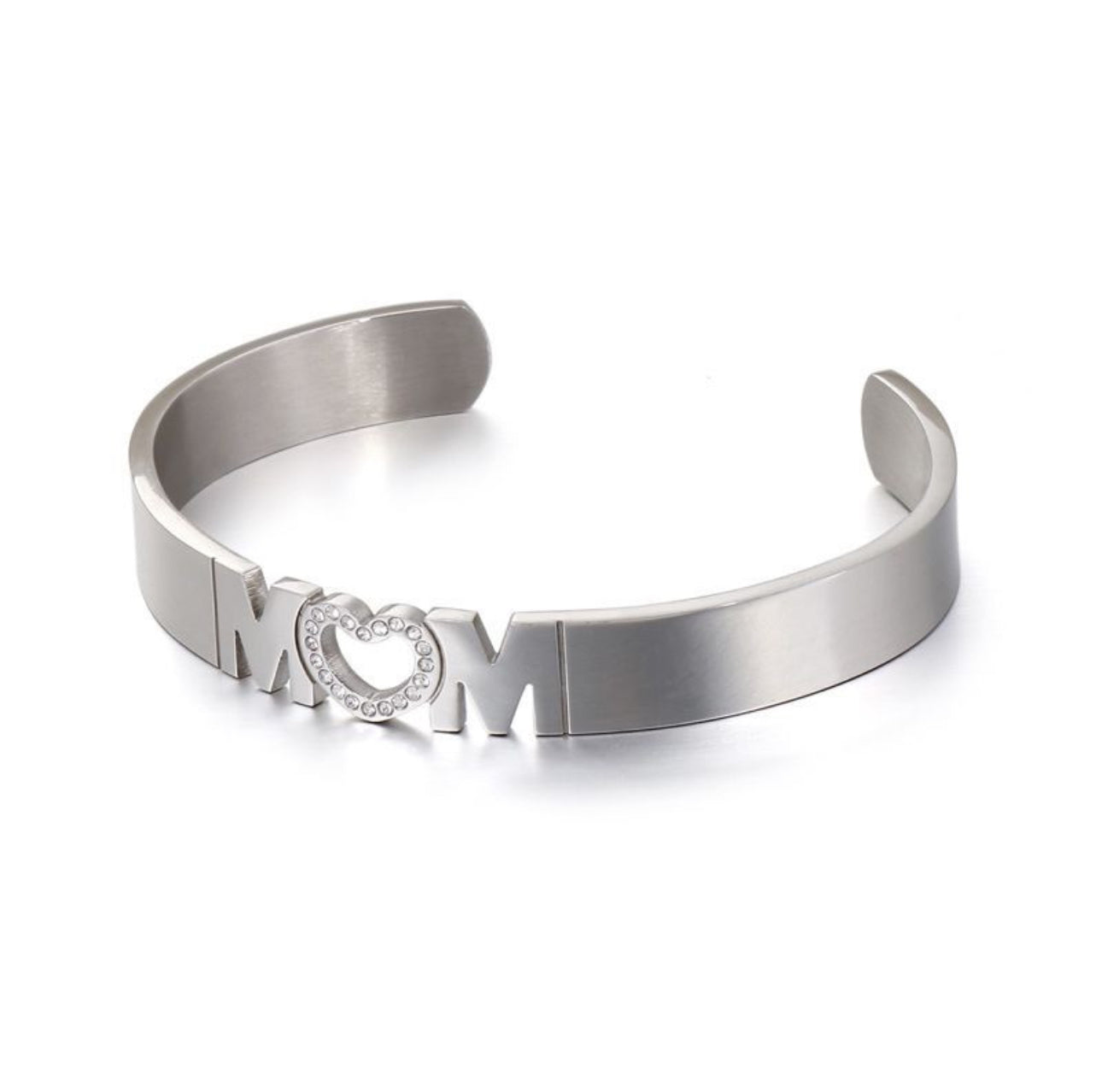 LUXE SS YOU ARE A WOW MOM BANGLE - Silver