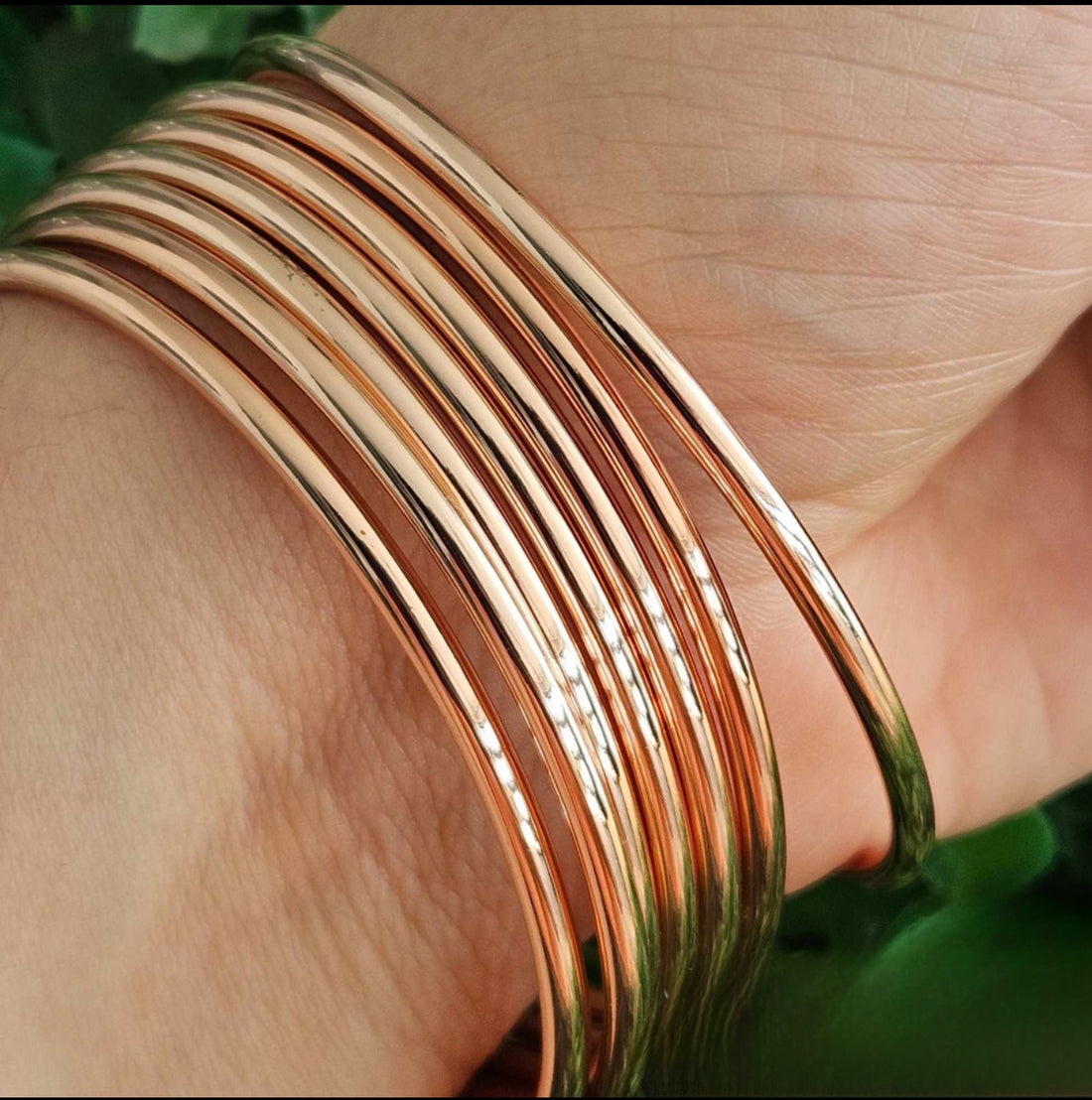 Set de Bangles - Oro Rosado