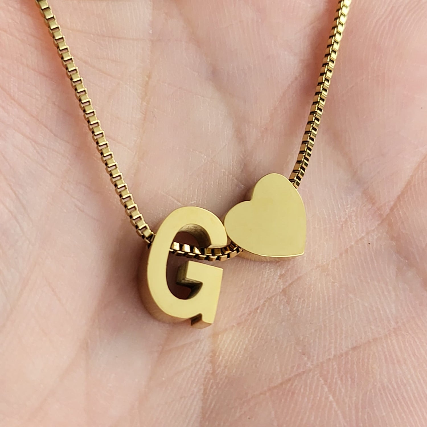 Necklace Initials Love - G