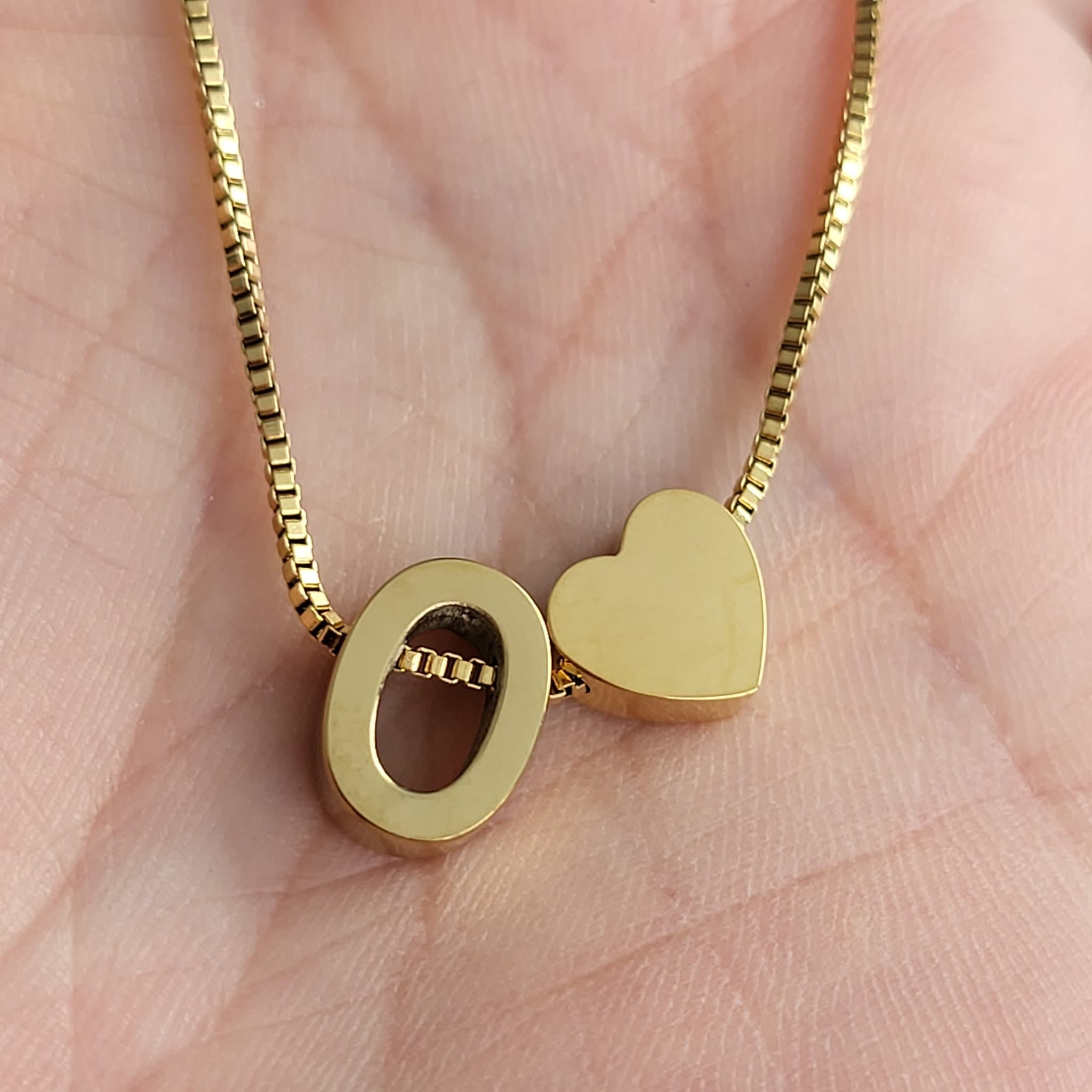 Necklace Initials Love - O