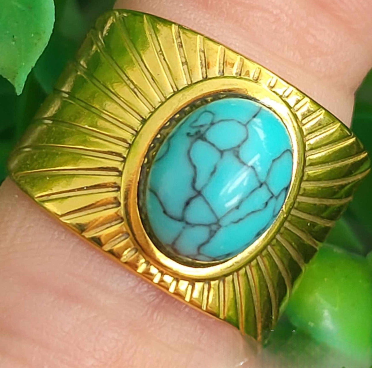 LUXE Ring - SHIMMERING (TURQUOISE)