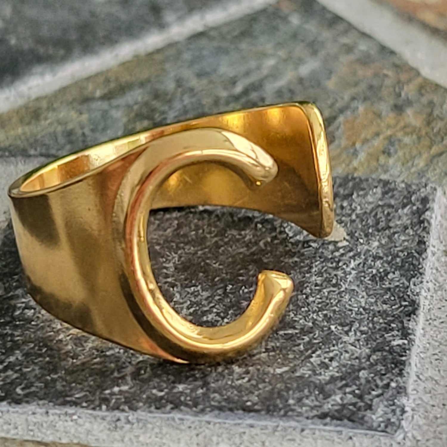 Luxe Ring - Initial- C