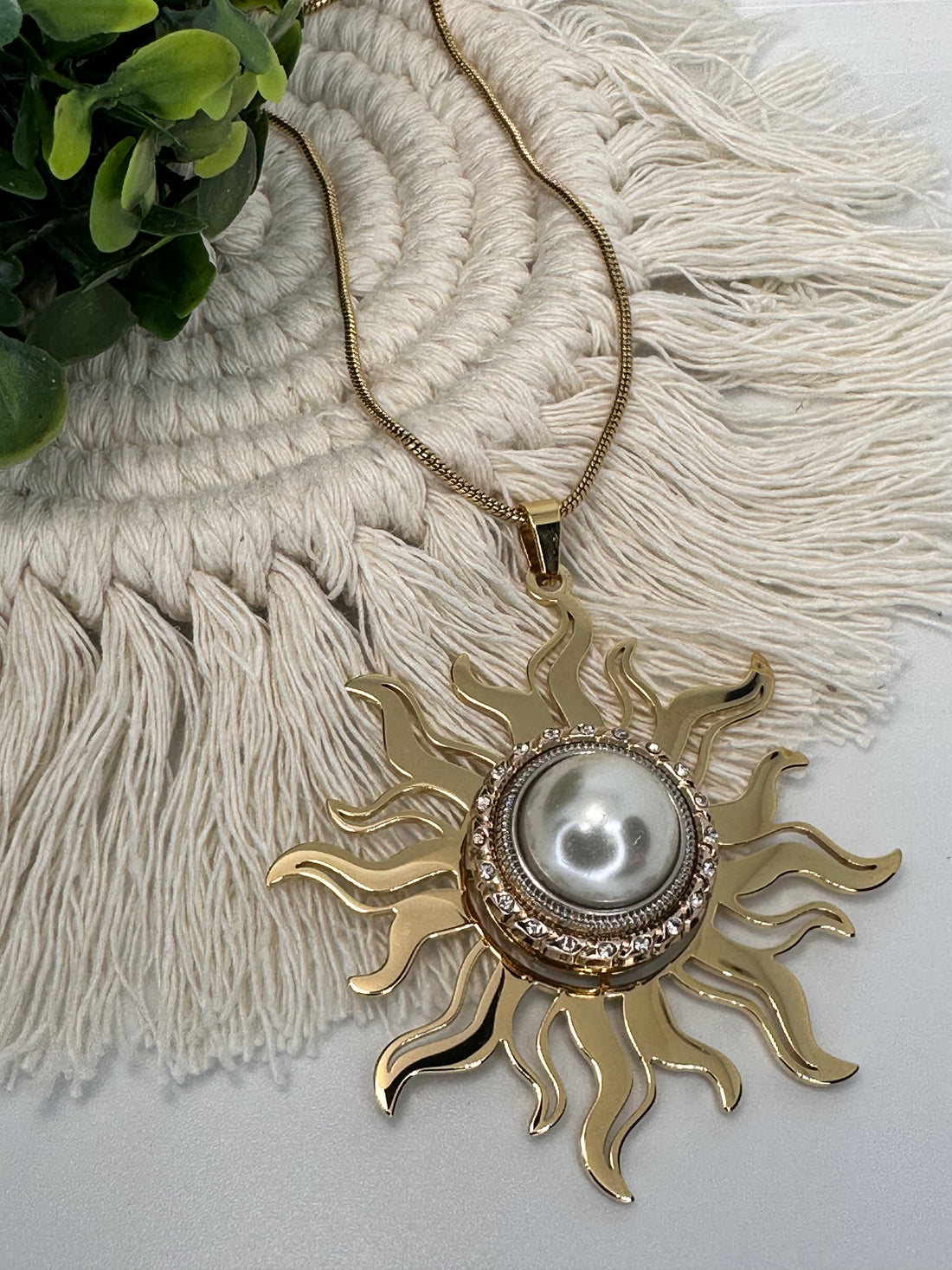 Luxe Pendant - Central Park Sun (Gold)