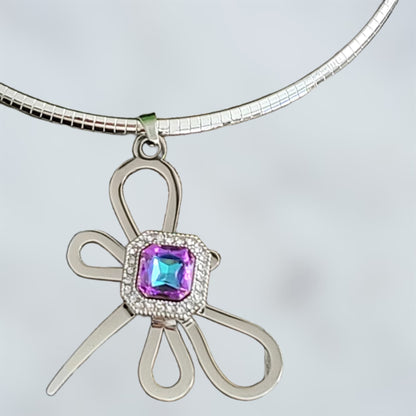 Luxe Dragonfly Pendant - Silver