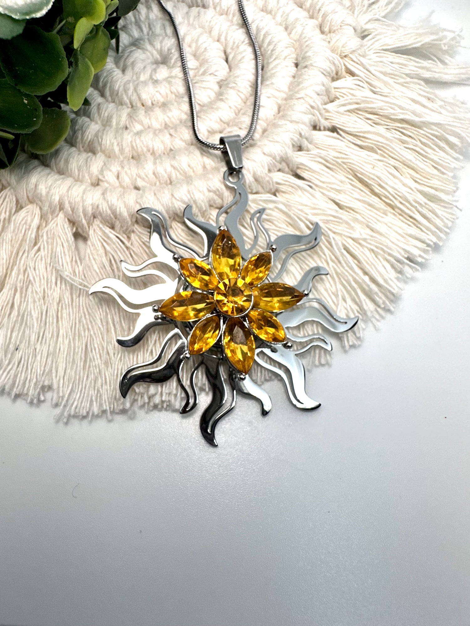 Luxe Pendant - Central Park Sun (silver)