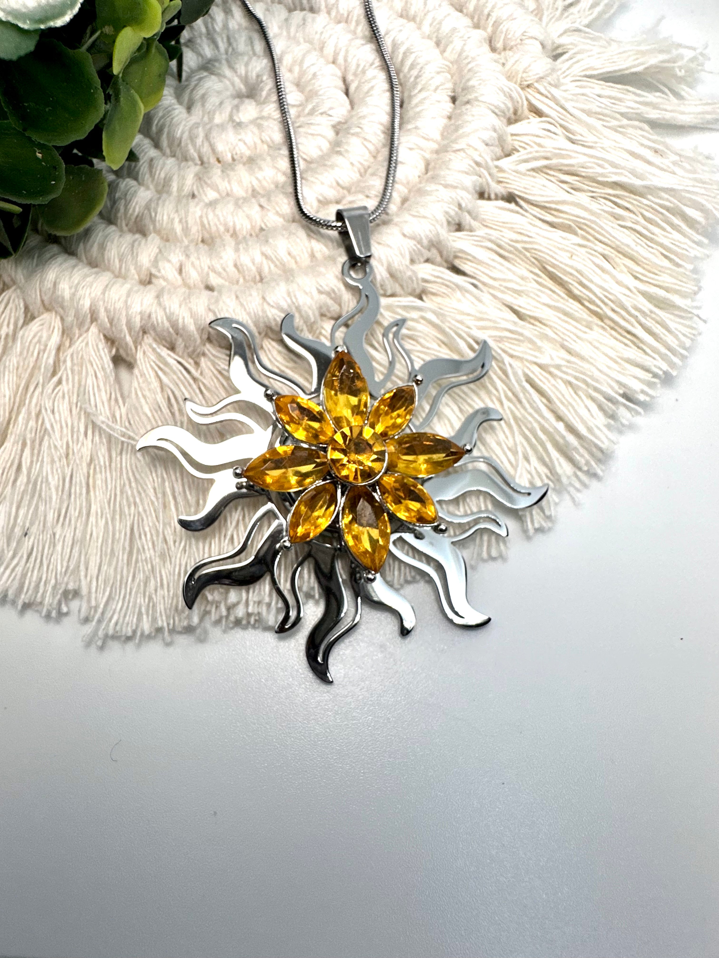 Luxe Pendant - Central Park Sun (silver)