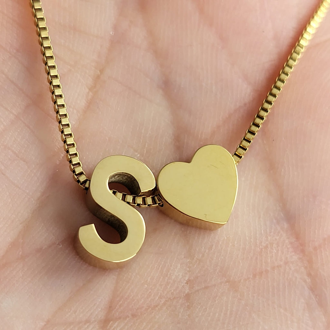 Necklace Initials Love - S