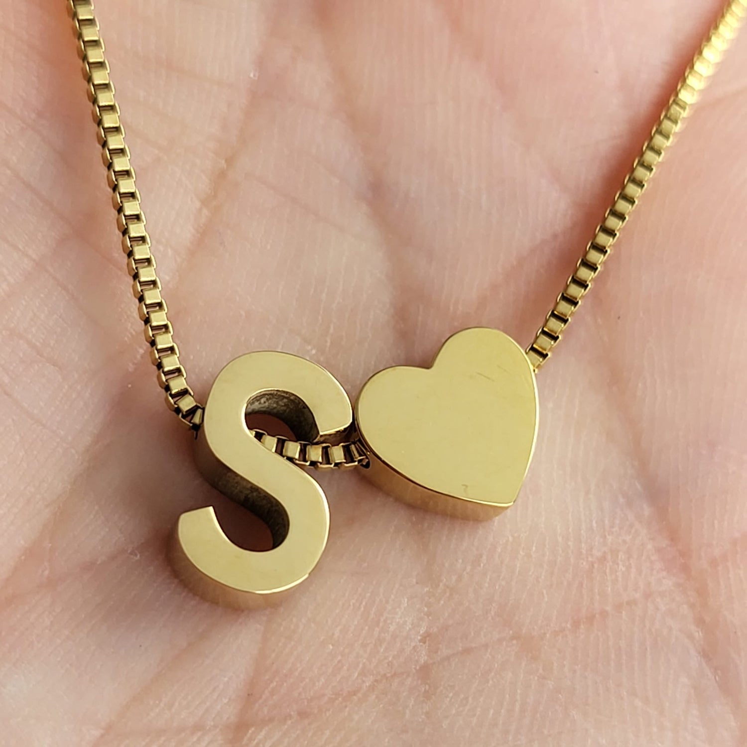 Necklace Initials Love - S