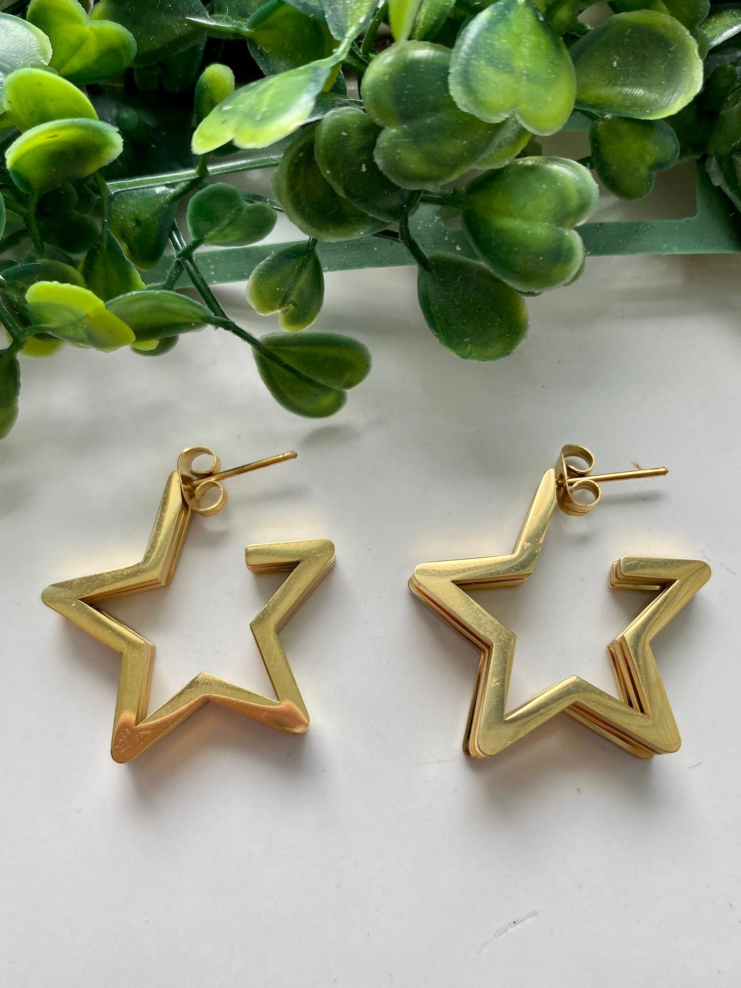 Stainless Steel Earrings (316L) - 3D STAR