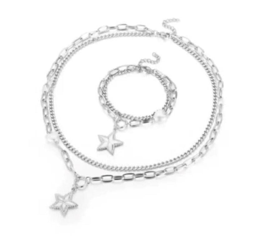 Luxe pearl Star Set Stainless Steel - Silver